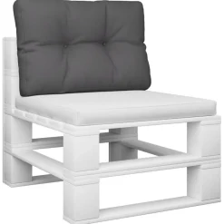 Woon- & Tuinaccessoires*vidaXL Palletkussen 50x40x12 cm stof kleurig Antraciet