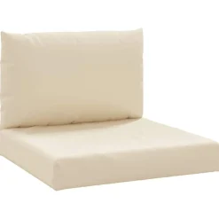 Woon- & Tuinaccessoires*vidaXL Palletkussens 2 st stof Beige