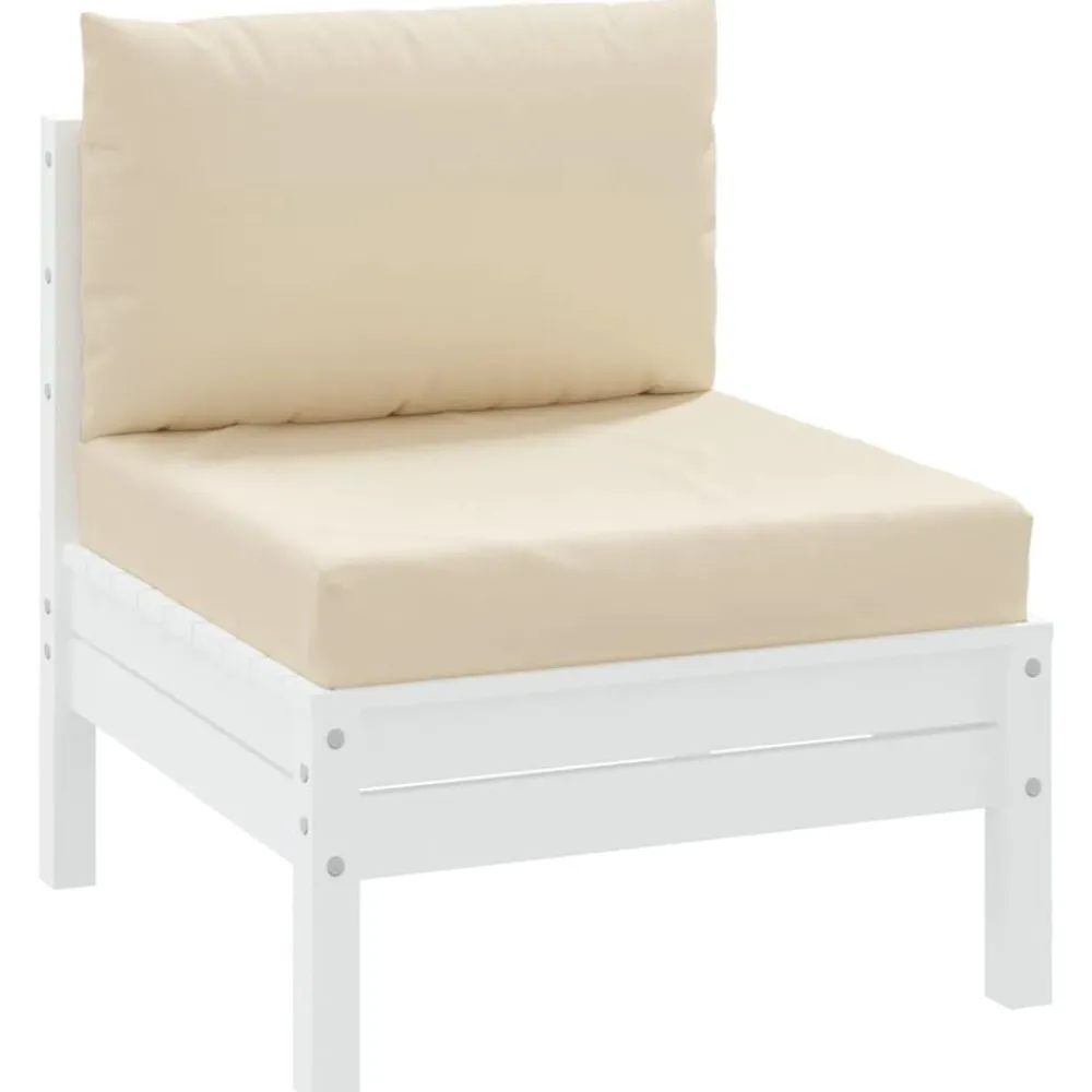 Woon- & Tuinaccessoires*vidaXL Palletkussens 2 st stof Beige