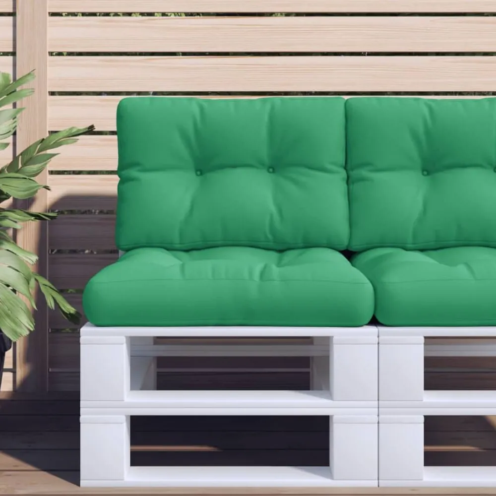 Woon- & Tuinaccessoires*vidaXL Palletkussens 2 st stof Groen
