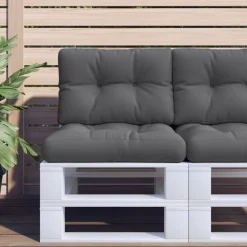 Palletkussens 2 st stof kleurig>vidaXL Best