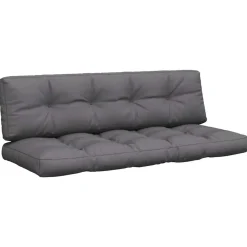 Woon- & Tuinaccessoires*vidaXL Palletkussens 2 st stof kleurig Antraciet