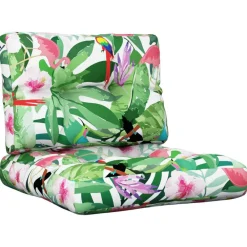 Woon- & Tuinaccessoires*vidaXL Palletkussens 2 st stof meerkleurig Multikleur