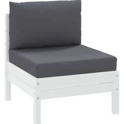 Woon- & Tuinaccessoires*vidaXL Palletkussens 2 st stof Antraciet