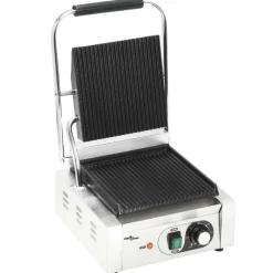 Panini grill gegroefd 1800 W 31x30,5x20 cm roestvrij staal><noscript><img width=