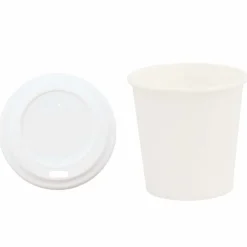 Catering & Horeca*vidaXL Papieren koffiekopjes met deksel 1000 st 4oz 100 ml