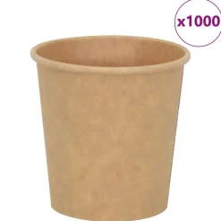 Catering & Horeca*vidaXL Papieren koffiekopjes 1000 st 4oz 100 ml bruin