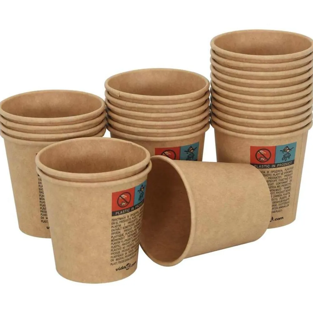 Catering & Horeca*vidaXL Papieren koffiekopjes 1000 st 4oz 100 ml bruin