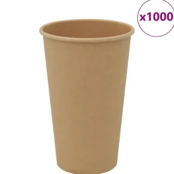 Papieren koffiekopjes 1000 st 16oz 400 ml bruin>vidaXL Discount