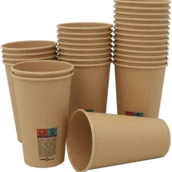 Papieren koffiekopjes 1000 st 16oz 400 ml bruin><noscript><img width=