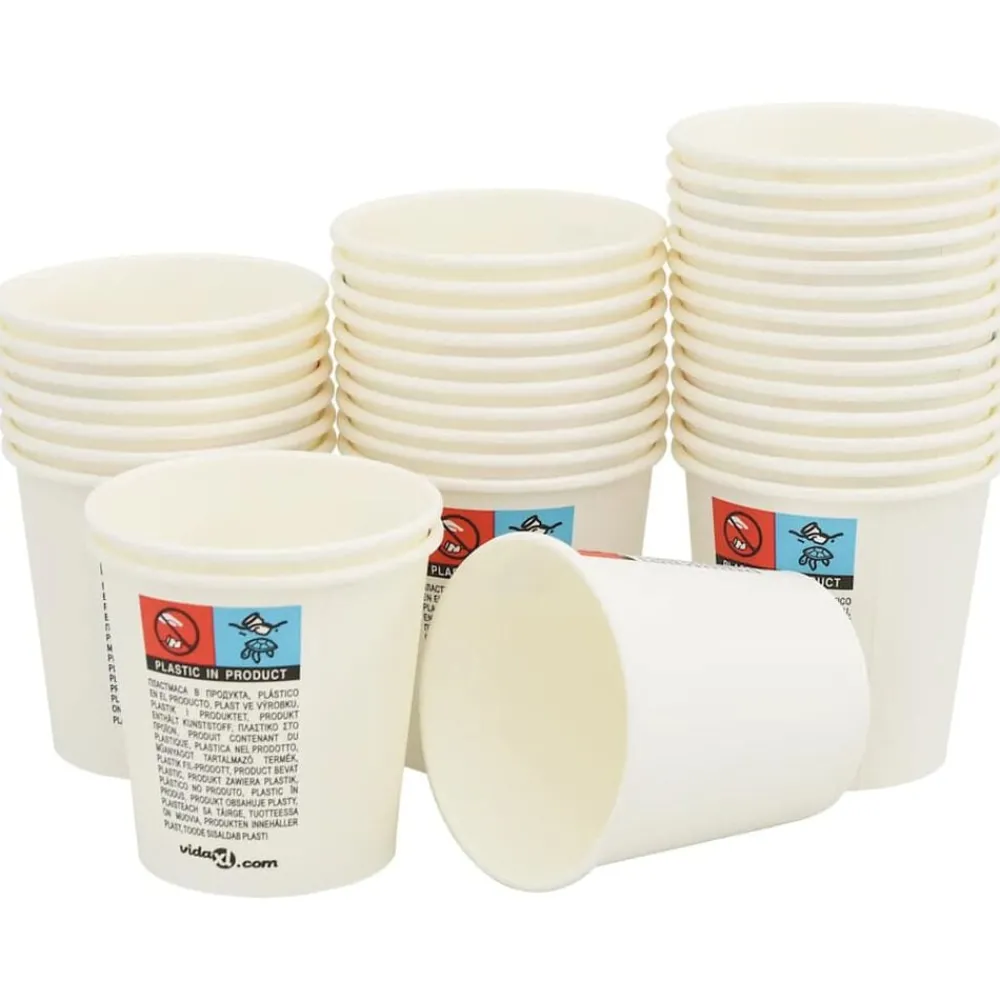 Papieren koffiekopjes 1000 st 4oz 100 ml wit>vidaXL