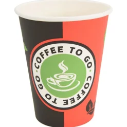 Catering & Horeca*vidaXL Papieren koffiekopjes 1000 st 12oz 300 ml rood en zwart