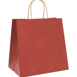 Kunst & Entertainment*vidaXL Papieren zakken 250 st met hengsels 26x17x25 cm Rood