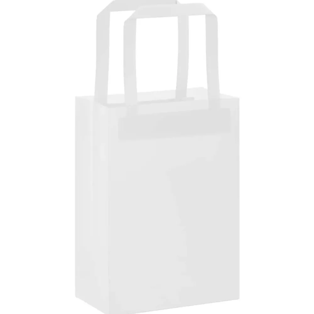 Papieren zakken 50 st met hengsels 15x8x21 cm>vidaXL Clearance