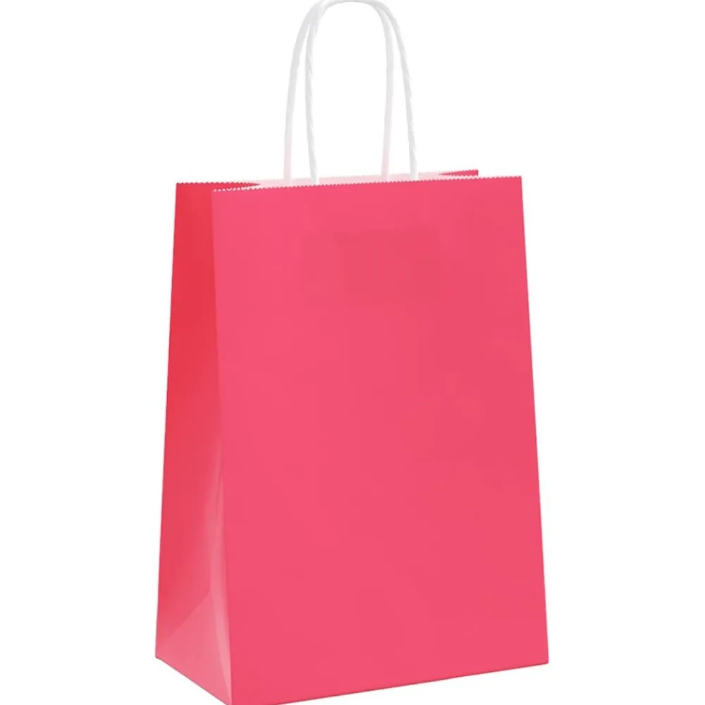 Kunst & Entertainment*vidaXL Papieren zakken 50 st met hengsels 15x8x21 cm Roze