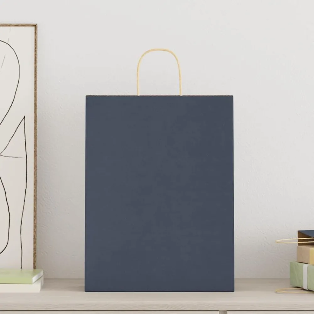 Papieren zakken 250 st met hengsels 32x12x42 cm>vidaXL Hot