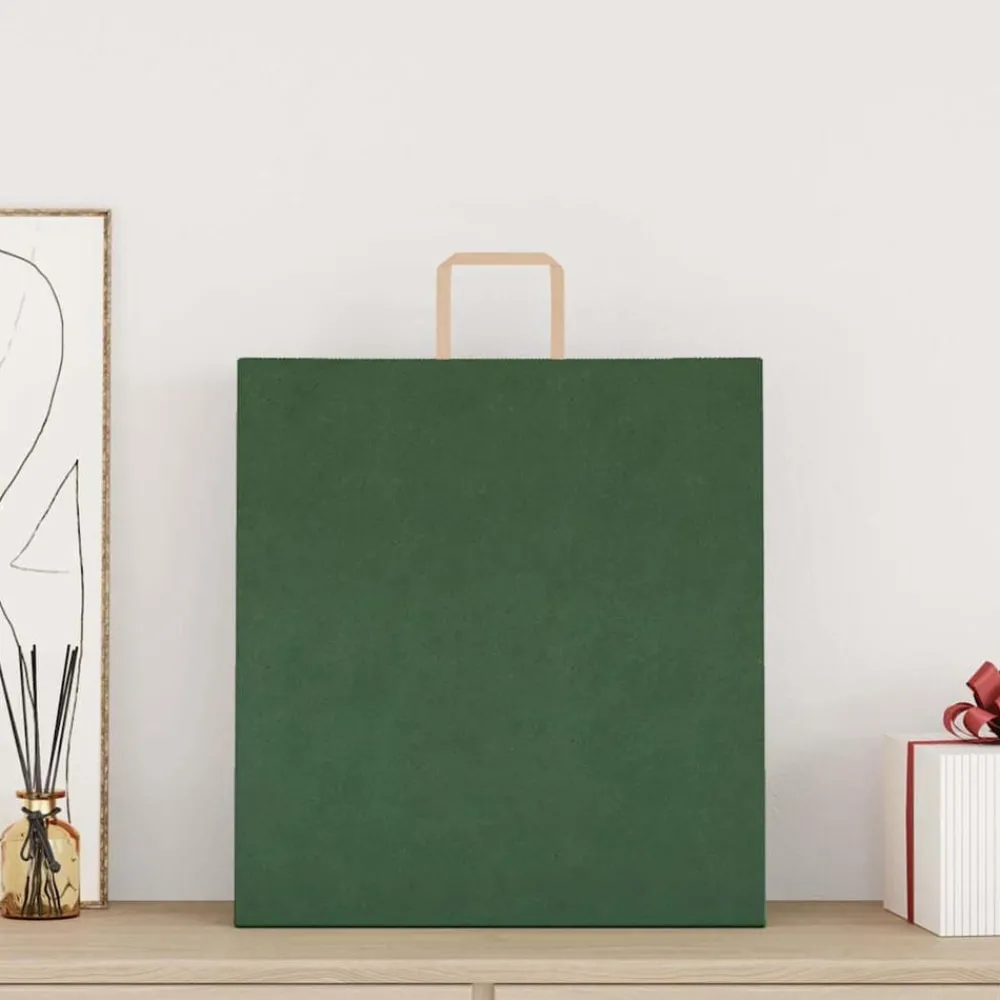 Papieren zakken 250 st met hengsels 45x17x48 cm>vidaXL Online