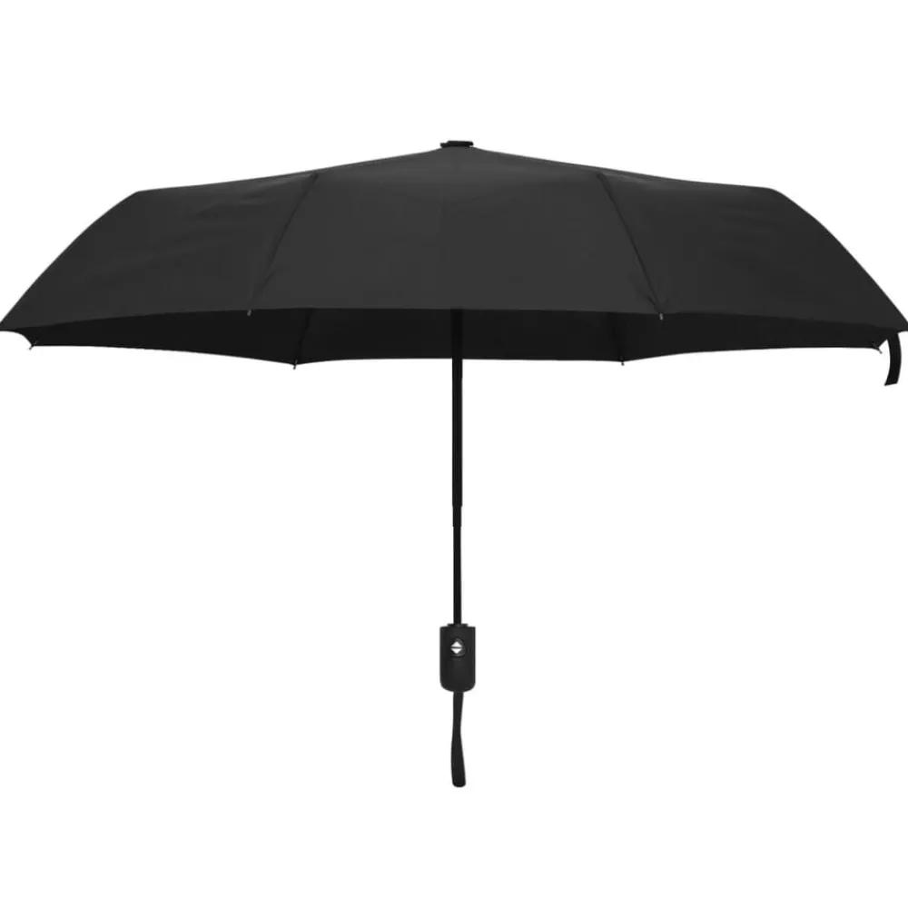 Paraplu'S*vidaXL Paraplu automatisch inklapbaar 95 cm zwart