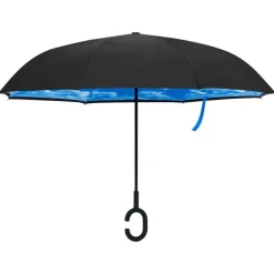 Paraplu'S*vidaXL Paraplu C-handgreep 108 cm zwart