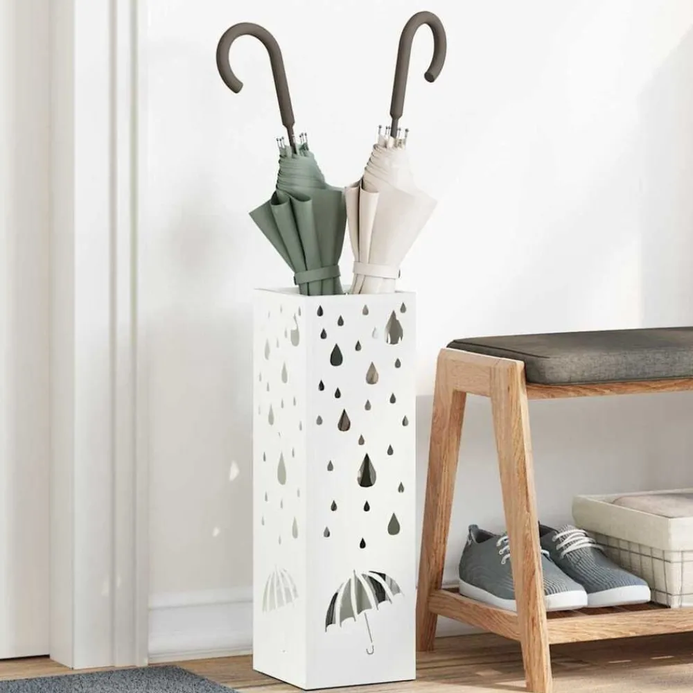 Paraplu Standaard met opslag 15,5 x 15,5 x 49 cm Metaal>vidaXL Best