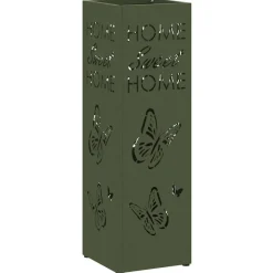 Huishoudelijke Benodigdheden*vidaXL Paraplu Standaard 15,5 x 15,5 x 49 cm Metaal Olijfgroen