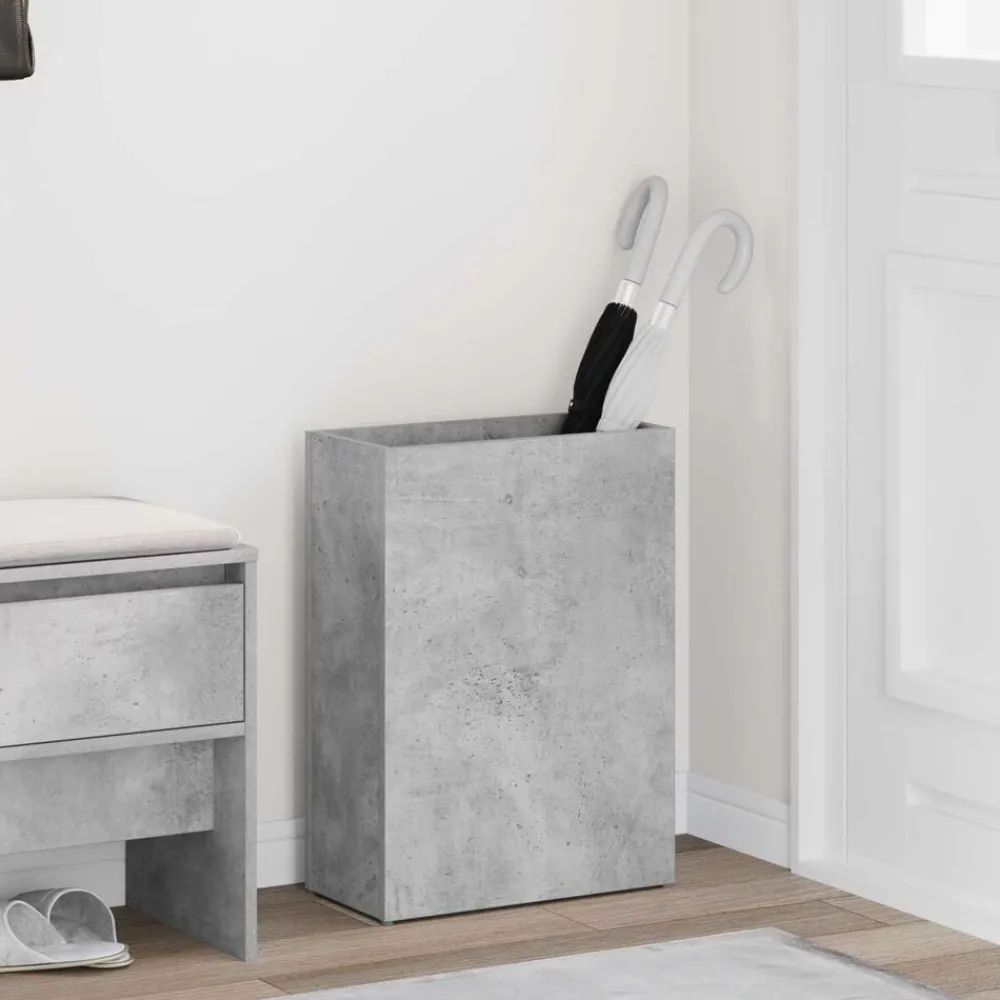 Huishoudelijke Benodigdheden*vidaXL Paraplu Standaard Beton Grijs 40 x 20 x 55,5 cm Bewerkt hout Betongrijs