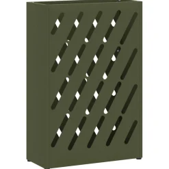 Huishoudelijke Benodigdheden*vidaXL Paraplu Standaard 28 x 12 x 41 cm Staal Olijfgroen