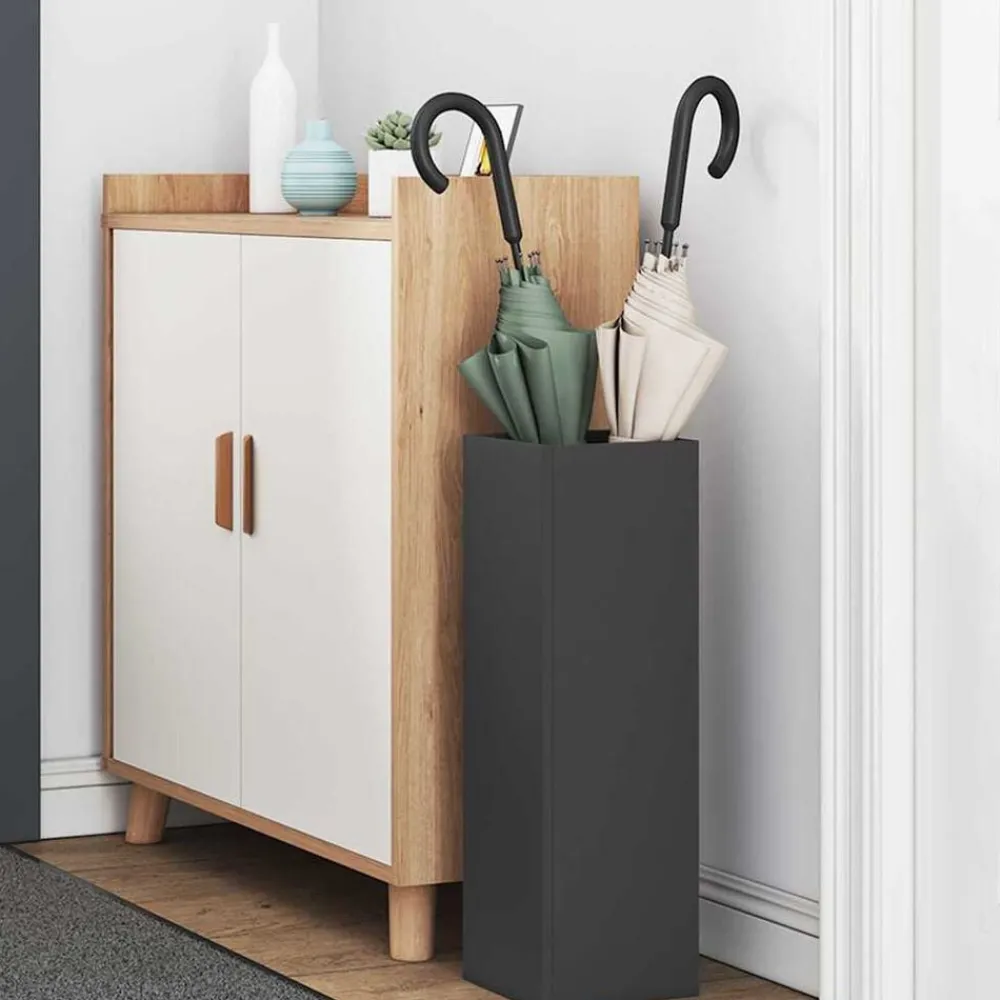 Paraplu Standaard met opslag 15,5 x 15,5 x 49 cm Metaal>vidaXL