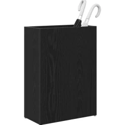Huishoudelijke Benodigdheden*vidaXL Paraplu Standaard 40 x 20 x 55,5 cm Bewerkt hout Zwart eiken