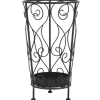 Huishoudelijke Benodigdheden*vidaXL Parapluhouder vintage stijl 26x46 cm metaal zwart