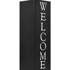 Huishoudelijke Benodigdheden*vidaXL Parapluhouder Welcome staal Zwart