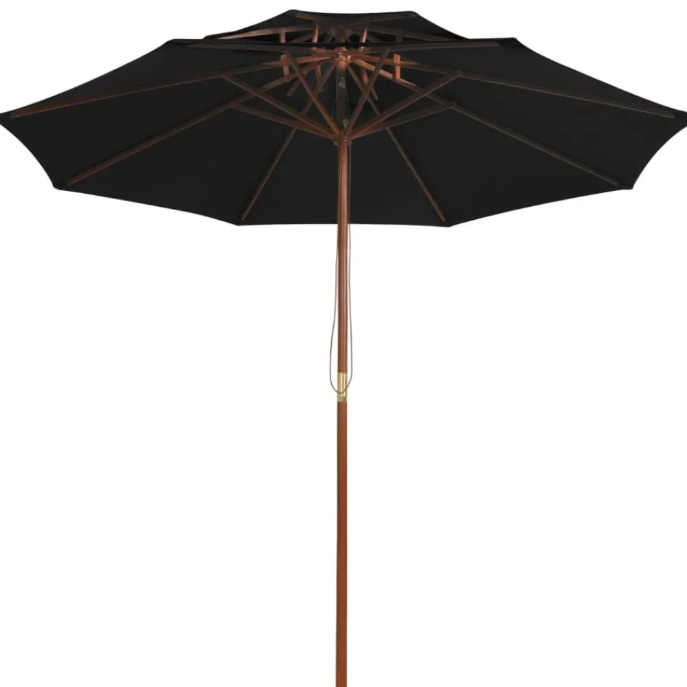 Parasol dubbeldekker met houten paal 270 cm>vidaXL New
