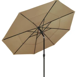 Parasol 3-laags met aluminium paal 3,5 m>vidaXL Online