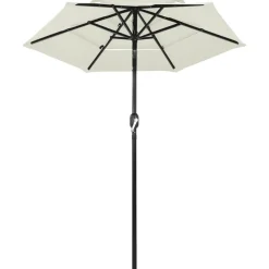 Parasol 3-laags met aluminium paal 2 m kleurig>vidaXL Sale