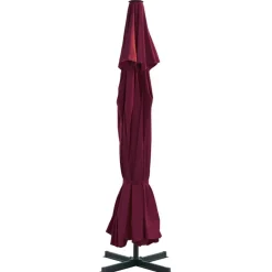 Tuin & Gazon*vidaXL Parasol met aluminium paal 500 cm Bordeauxrood