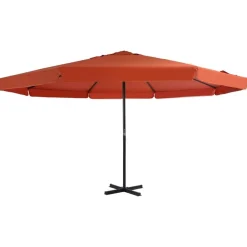 Tuin & Gazon*vidaXL Parasol met aluminium paal 500 cm kleurig Terracotta