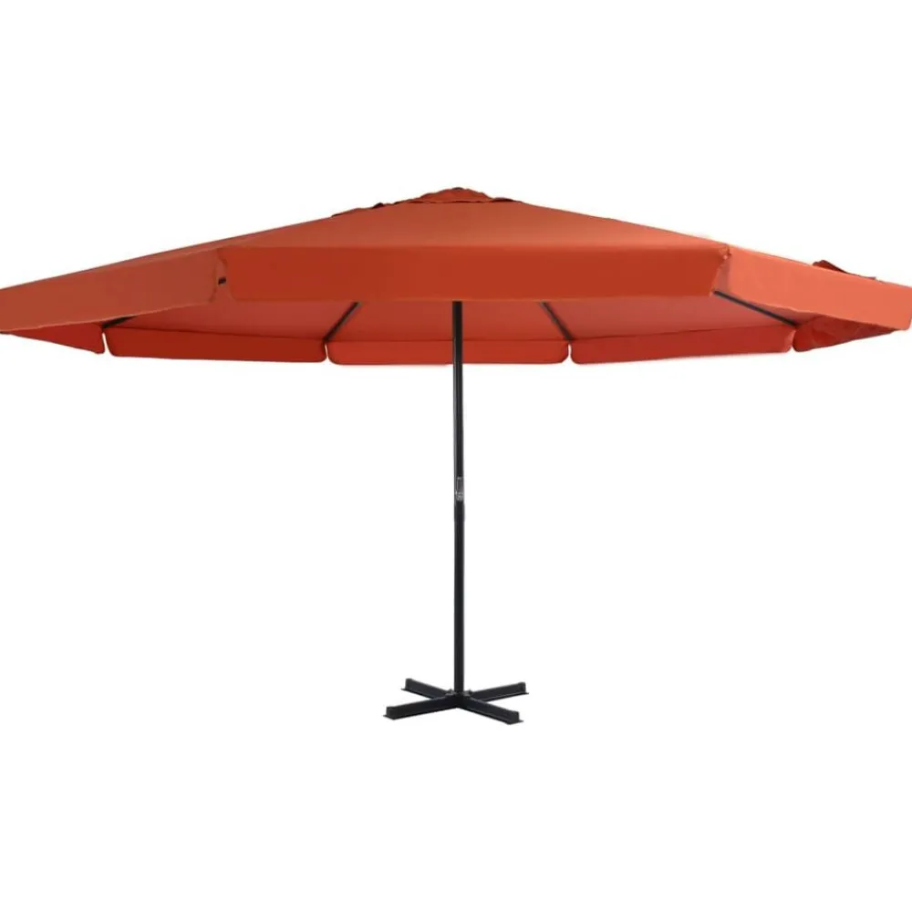 Tuin & Gazon*vidaXL Parasol met aluminium paal 500 cm kleurig Terracotta