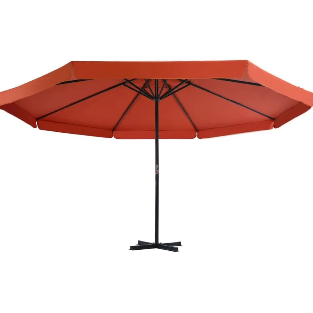 Tuin & Gazon*vidaXL Parasol met aluminium paal 500 cm kleurig Terracotta