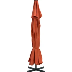 Tuin & Gazon*vidaXL Parasol met aluminium paal 500 cm kleurig Terracotta