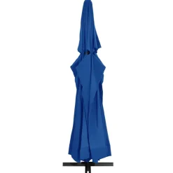 Tuin & Gazon*vidaXL Parasol met aluminium paal 500 cm azuurblauw