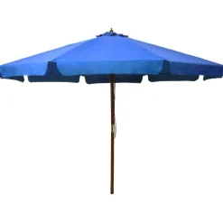 Parasol met houten paal 330 cm>vidaXL Sale