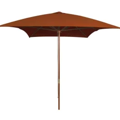 Parasol met houten paal 200x300 cm kleurig>vidaXL