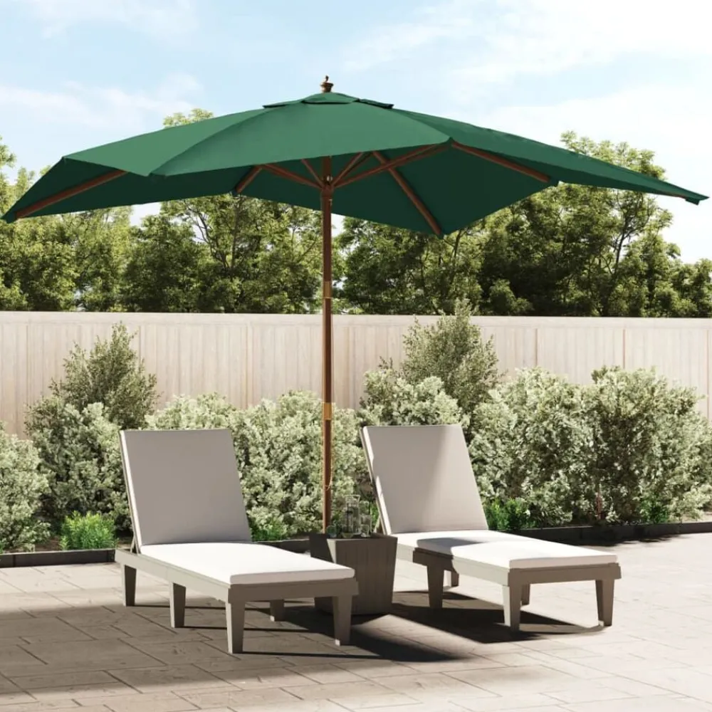 Parasol met houten paal 300x300x273 cm>vidaXL Online