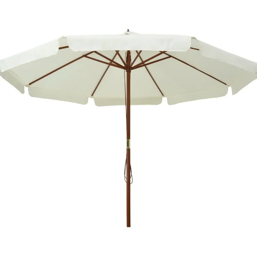Parasol met houten paal 330 cm>vidaXL Hot