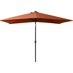 Parasol met LED's en stalen paal 2x3 m kleurig><noscript><img width=