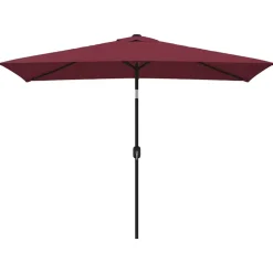 Parasol met metalen paal 300x200 cm bordeaux>vidaXL New