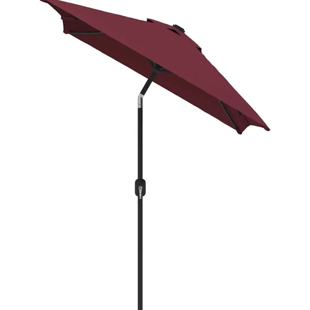 Parasol met metalen paal 300x200 cm bordeaux>vidaXL New
