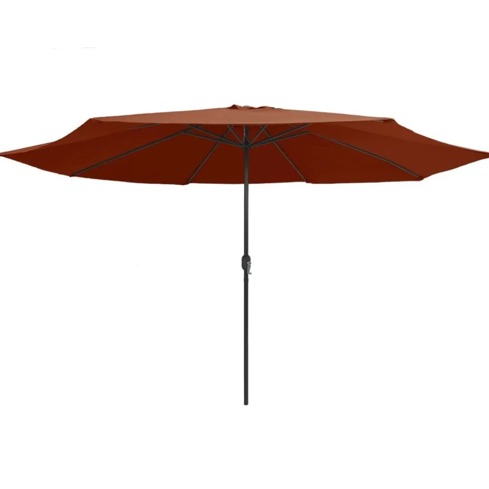 Parasol met metalen paal 390 cm kleurig>vidaXL Hot