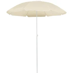 Tuin & Gazon*vidaXL Parasol met stalen paal 180 cm kleurig Zand