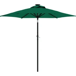 Parasol met stalen paal 225x225x212 cm>vidaXL Outlet
